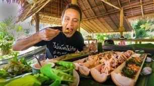 'Backyard Food Paradise!! Farm to Table THAI FOOD in the Rainforest!! | Khao Sok, Thailand'