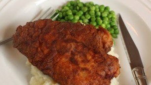 'Honey-Brined Southern Fried Chicken Breasts - Lower Fat Fried Chicken Breast Recipe'