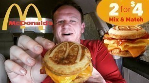 'McDonald\'s ☆BACON EGG & CHEESE McGRIDDLE☆ Food Review!!!'