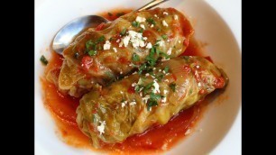 'Lambage Rolls - Lamb & Rice Stuffed Cabbage Rolls with Almonds and Currants'