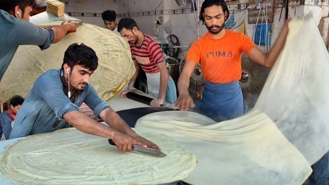 'Manda Roti Making | Street Roll and Samosa Patti - Dough Machine Modern Food Processing Technology'