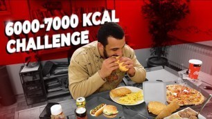 'TEK ÖĞÜNDE 7000 KALORİ FAST FOOD CHALLENGE'