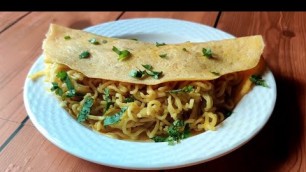 'Egg Maggi Omelette in 3 Minutes!! - Easy breakfast recipe | Trending Recipe | AG Street Food'