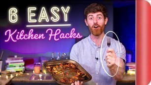 '6 EASY Kitchen Hacks to make you a Quicker Cook!! | CBA 2 COOK Ep. 2'