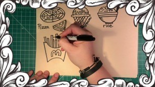 'Time to Draw -  Cartoon Food Part 1'