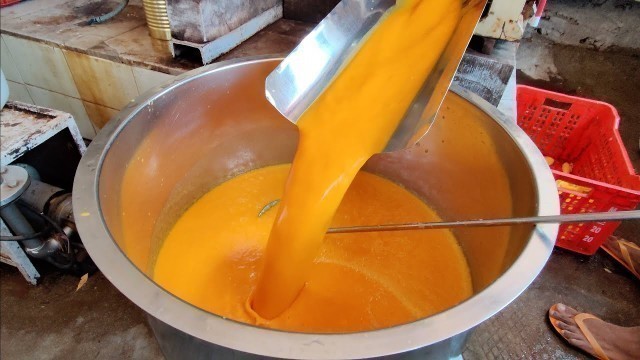 'River of Mango Juice | India\'s Biggest Mango Juice Factory | Indian Street Food'