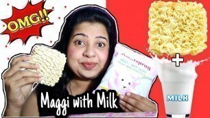 'Weird Food Eating Challenge || Maggi with Milk || ASMR Mukbang || BongRimitaEats'