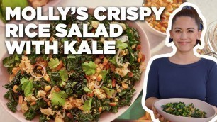 'Molly Yeh\'s Crispy Rice Salad with Kale | Girl Meets Farm | Food Network'