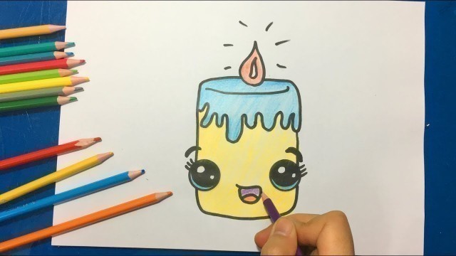 'How to Draw Kawaii Candle ❤ MiuTV Draw for Kids'