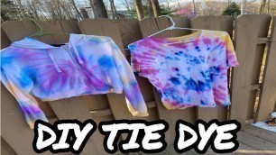 'DIY TIE DYE WITH FOOD COLORING | Elissa Gonzalez'