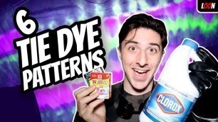 'The BEST Tie Dye Patterns - With Food Coloring And Bleach'