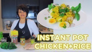 EASY Instant Pot Turmeric Rice and Chicken Recipe - 30 Minute Dinner!