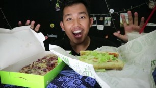 'REVIEW SUBWAY QUIZNOS SUB: SANDWICH HARGA 120 RIBU! MUKBANG ASMR INDONESIA'