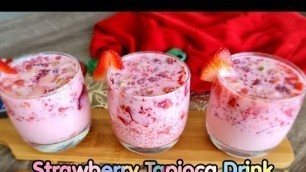 'Strawberry Tapioca Drink Recipe By Jolly\'s Food Factory'