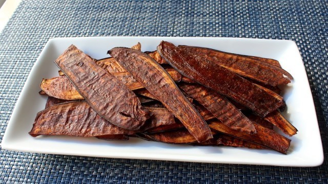 'Eggplant \"Bacon\" - Crispy Bacon-Spiced Eggplant Chips'