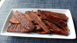 'Eggplant \"Bacon\" - Crispy Bacon-Spiced Eggplant Chips'