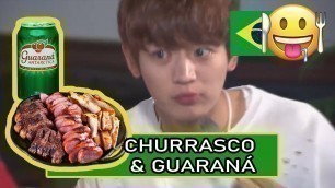 'MINHO EATING CHURRASCO & GUARANÁ - BRAZILIAN FOOD (legendado/ENG SUBS)'