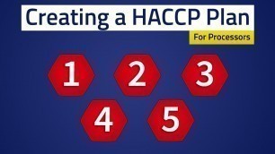 'Food Safety - Creating a HACCP Plan'