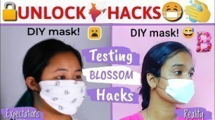 'Testing Blossom Hacks | Safety Hacks | Blossom | DIY | Vishali Krishna'