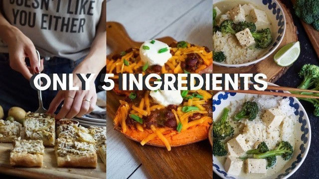 5 Ingredient Vegan Recipes