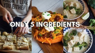 5 Ingredient Vegan Recipes 