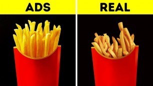 'FOOD IN COMMERCIALS VS. IN REAL LIFE'