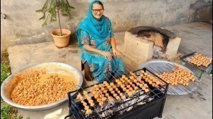 'ROASTED MUSHROOM COOKING BY MY GRANNY | STREET FOOD | INDIAN RECIPES | VEG VILLAGE FOOD | ASMR'