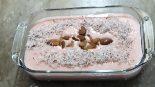 'Strawberry Custard Recipe. Easy and Quick Custard Recipe.Welcome Lahore Food'