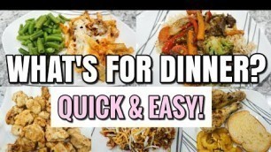 'WHAT\'S FOR DINNER | QUICK & EASY DINNER IDEAS | SIMPLE FAMILY WEEKNIGHT MEALS | LivingThatMamaLife'