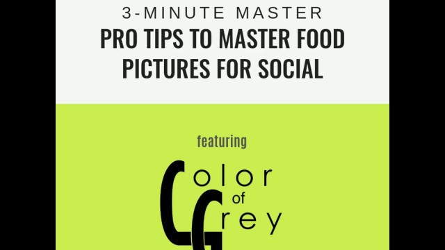 'How to Take Food Pictures for Social Media - #NoStressSocial'