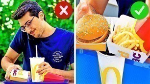 'HACKS FOR REAL FAST FOOD LOVERS || Fast Food Hacks No One Told You Before'