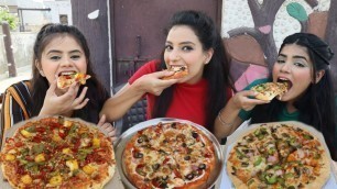 'Domino\'s Pizza Vs Pizza Hut Vs Home Made Pizza Eating Challenge | Pizza Competition | Food Challenge'