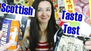 'Scottish Food Taste Test - IRN BRU  Tunnocks Tea Cakes and Haggis Crisps'