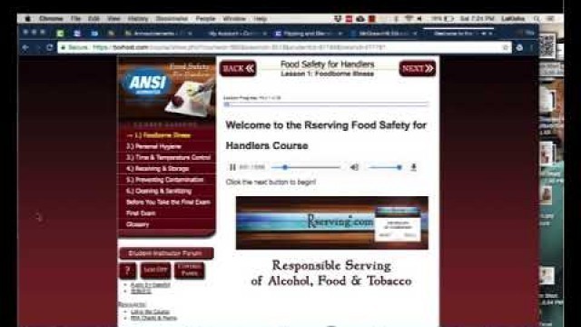 'Food Safety Course Intro'