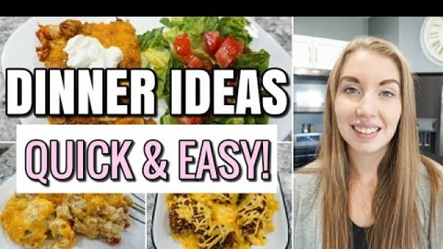 'WHAT\'S FOR DINNER? | 3 QUICK AND EASY DINNER IDEAS FOR BUSY MOMS | SIMPLE MEALS | LivingThatMamaLife'