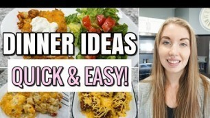 'WHAT\'S FOR DINNER? | 3 QUICK AND EASY DINNER IDEAS FOR BUSY MOMS | SIMPLE MEALS | LivingThatMamaLife'