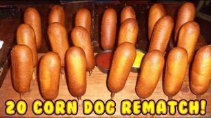 'Epic Food Challenge Rematch!  Eating 20 Corn Dogs!'