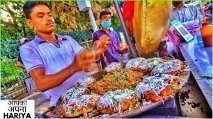 'INSANE Street Food of PUNJAB | Heart Attack Pizza, Married Bun Tikki, Chole Samose, Malai Kulcha.. 