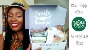 'SUNKISSALBA Whole Foods Favorites UNBOXING | Derma E | Green Beauty Products'