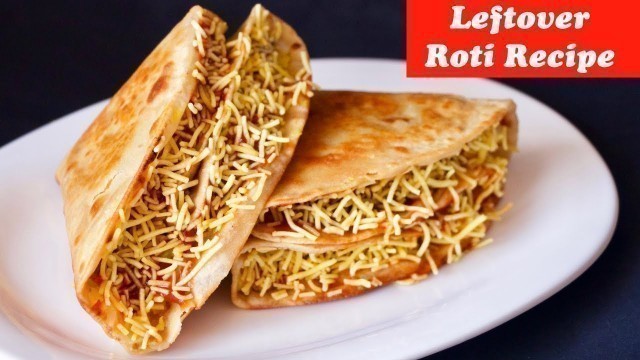 LockDown recipes, Leftover roti recipe, Indian Roti Tacos, roti pockets, instant breakfast recipe