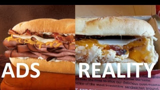 '12 fast food items that look nothing like advertised - Ads VS Reality'