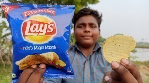 'Lay\'s Chips செய்யலாம் வாங்க!!!|How To Make Lay\'s Chips|Small Boy Suppu|Village Food Safari'