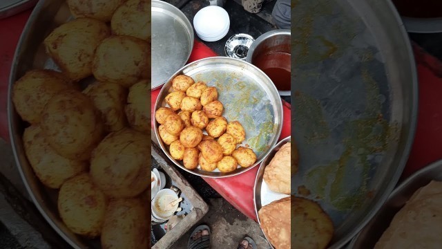 'dahi aloo chaat | street food india | #shorts #aloochaat #streetfood'