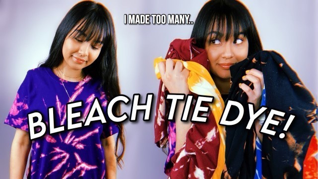 'DIY BLEACH TIE DYE SHIRTS! | Easy and Cheap!'