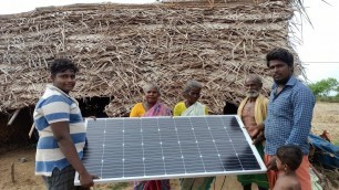 'Giving Solar panel Power Setup To Electricity Connection Less People\'s|சோலார் வசதி செய்து தந்தோம்'