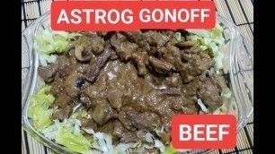 'ASTROGGONOFF BEEF/BRAZILIAN FOOD'