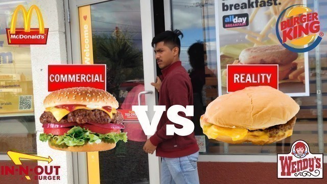 'FAST FOOD COMMERCIAL VS REALITY'