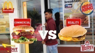 'FAST FOOD COMMERCIAL VS REALITY'