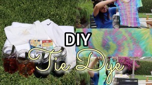 'DIY TIE DYE HACK WITH FOOD COLORING: Does It Really Work??'