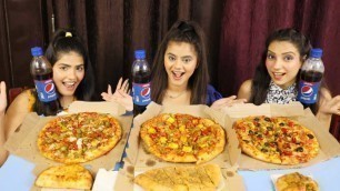 'Large Pizza Eating Challenge | Domino\'s Pizza Eating Competition | Food Challenge | Pizza Challenge'